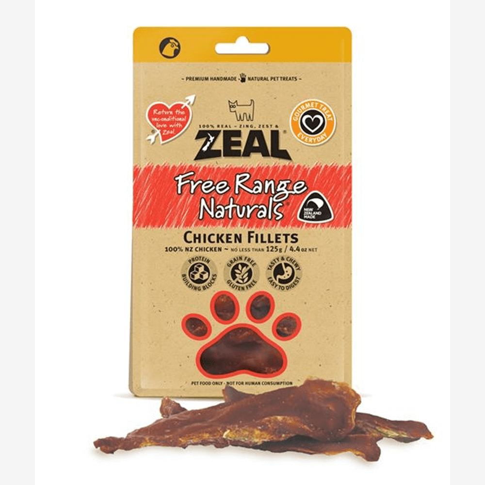 Zeal Treats Zeal Free Range chicken Fillets 125g
