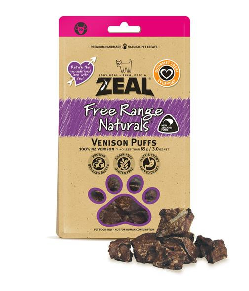Zeal Treats Zeal Venison Puffs 85g