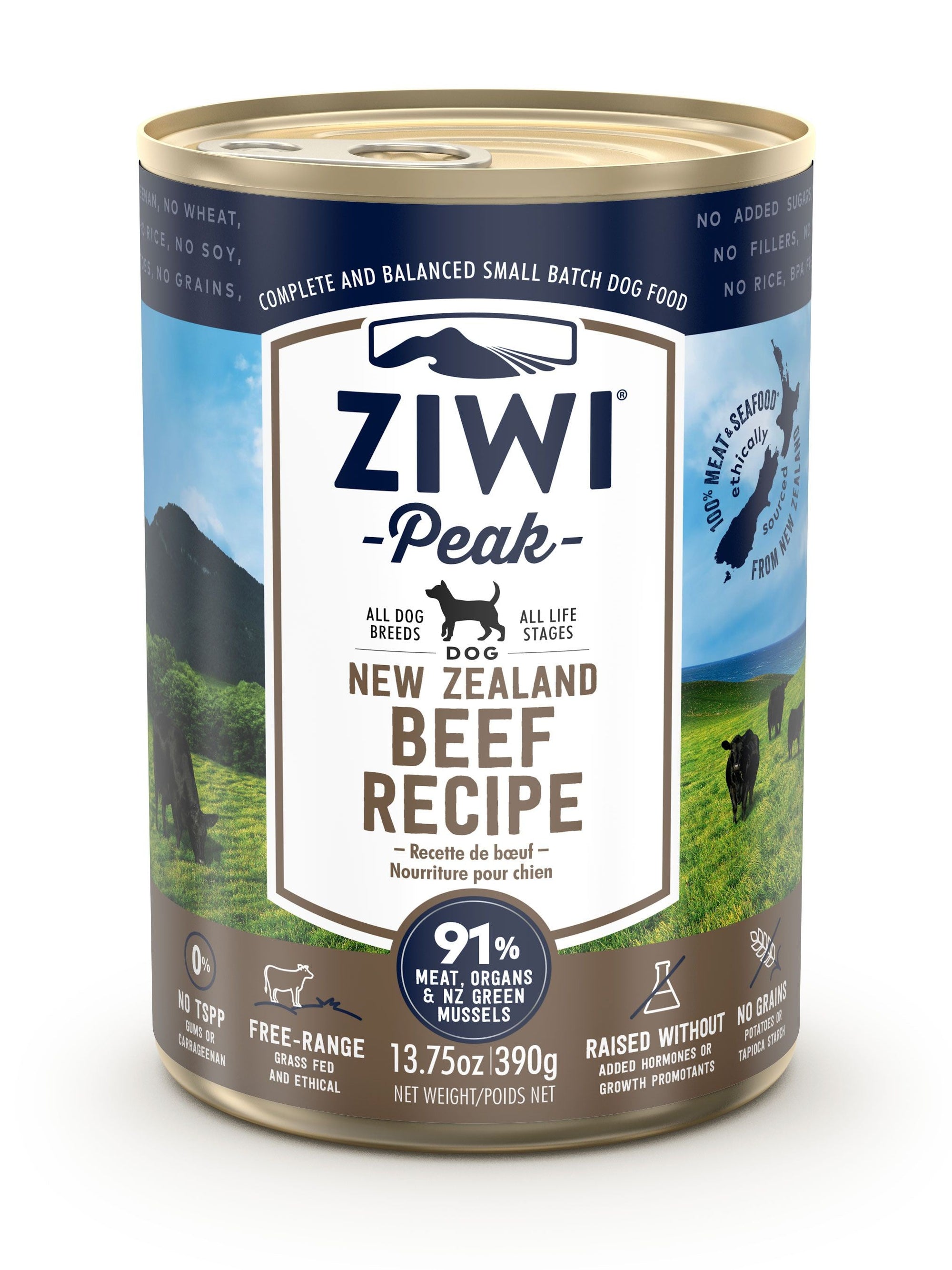 Ziwi Peak Canned Food Ziwi Peak Beef  Canned Dog Food 390g