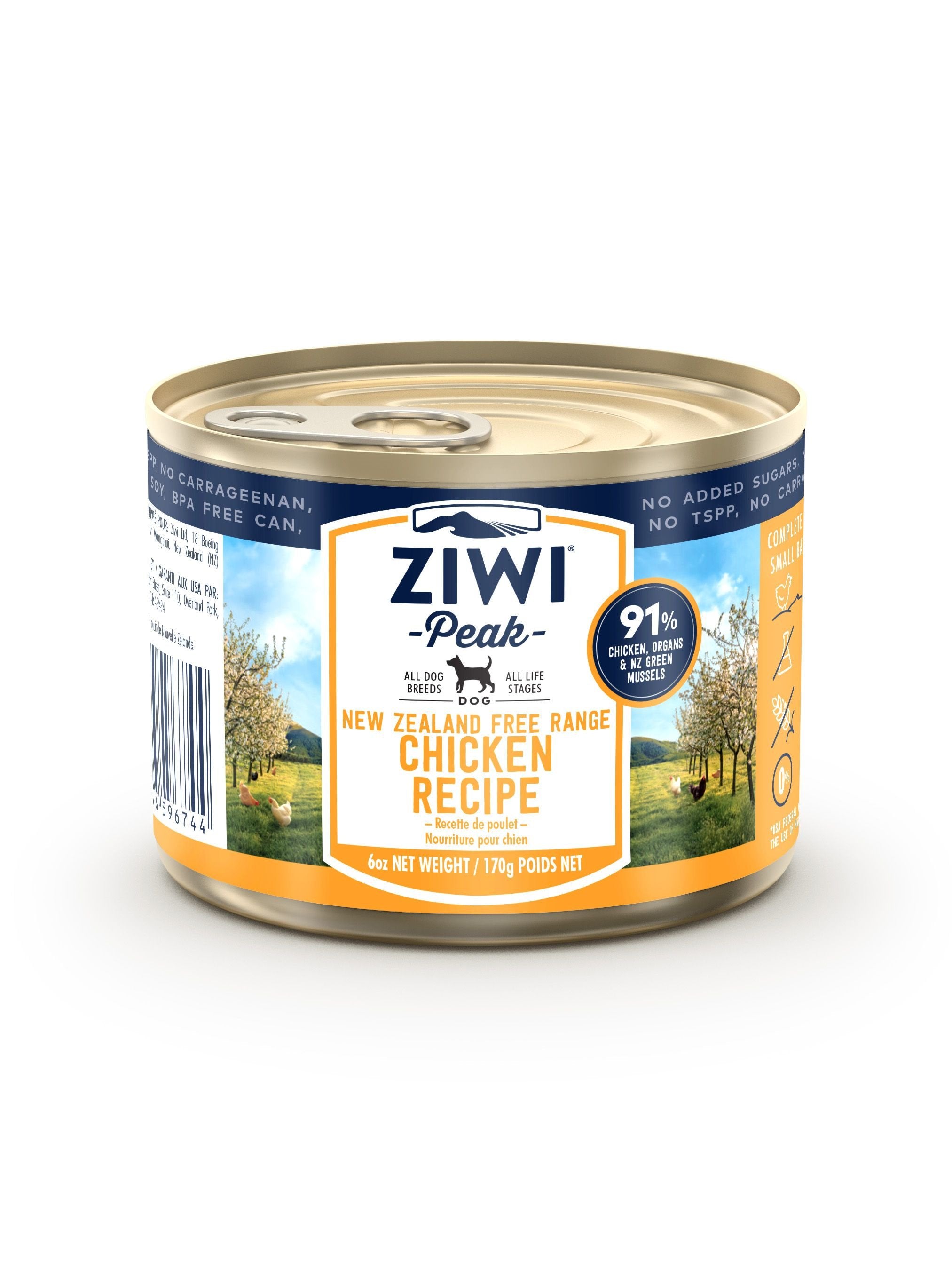 Ziwi Peak Canned Food Ziwi Peak Canned Chicken Dog Food 170g