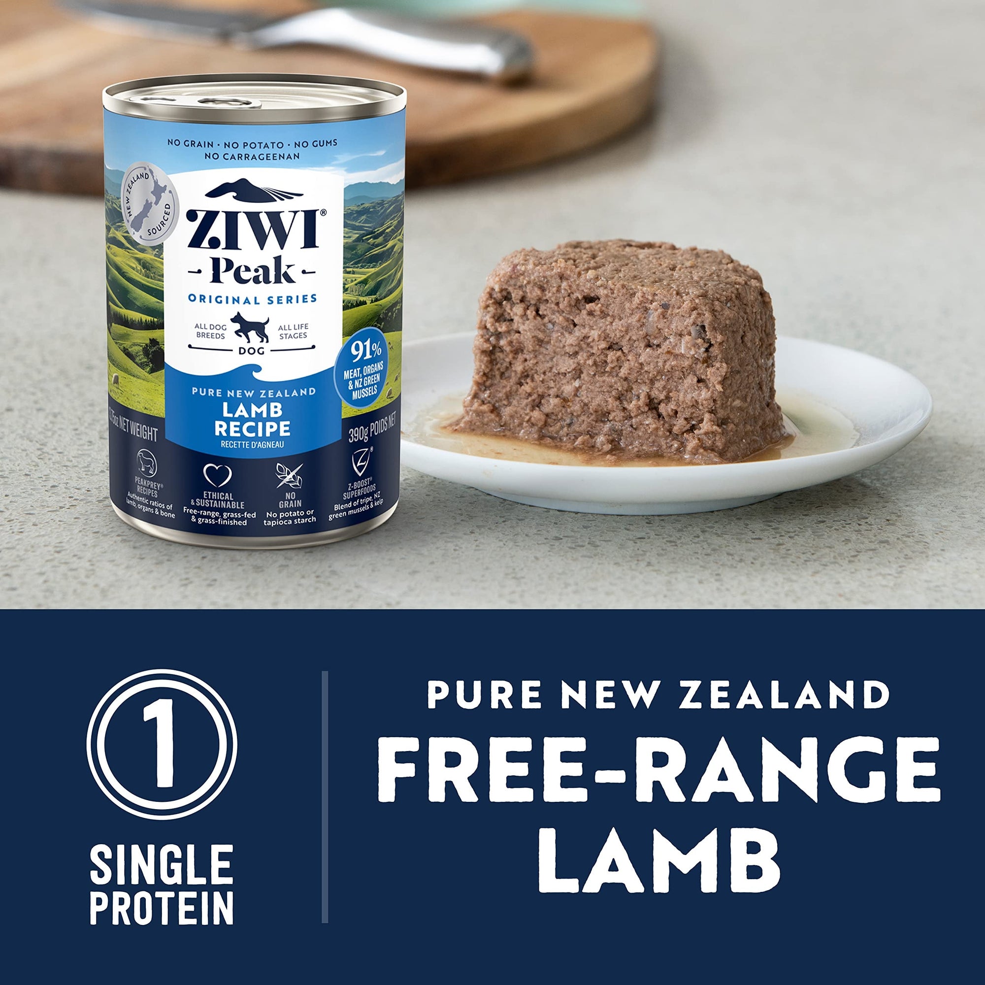 Ziwi Peak Canned Food Ziwi Peak Canned Lamb Dog Food 390g
