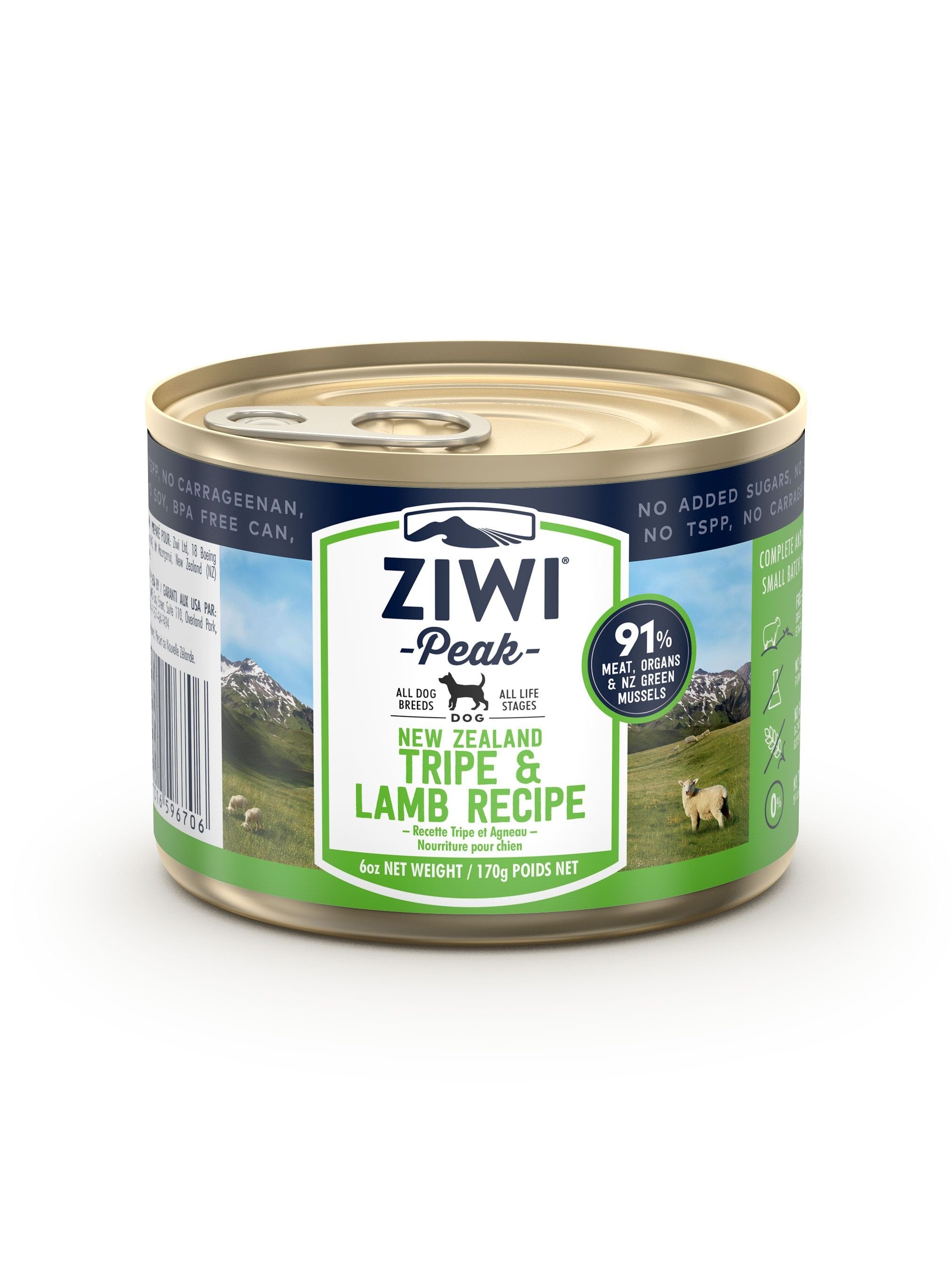 Ziwi Peak Canned Food Ziwi Peak Canned Tripe and Lamb Dog Food 170g