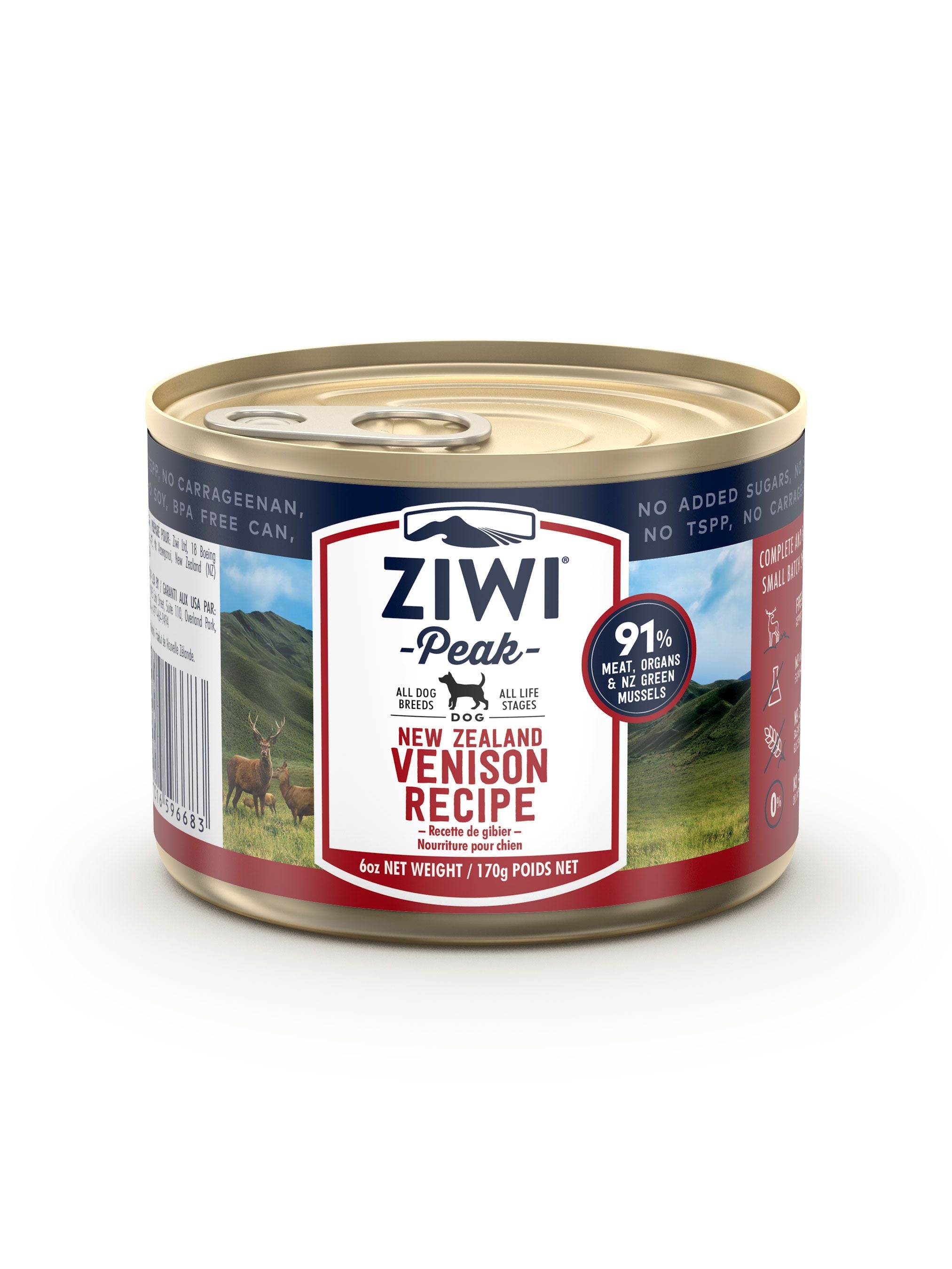 Ziwi Peak Canned Food Ziwi Peak Venison Canned Dog Food 170g