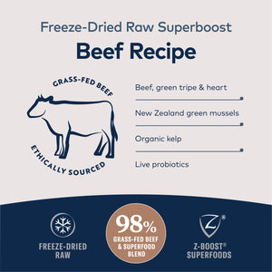 Ziwi Peak Freeze Dried ZIWI PEAK Freeze-Dried Beef Dog Food 114g Superboost