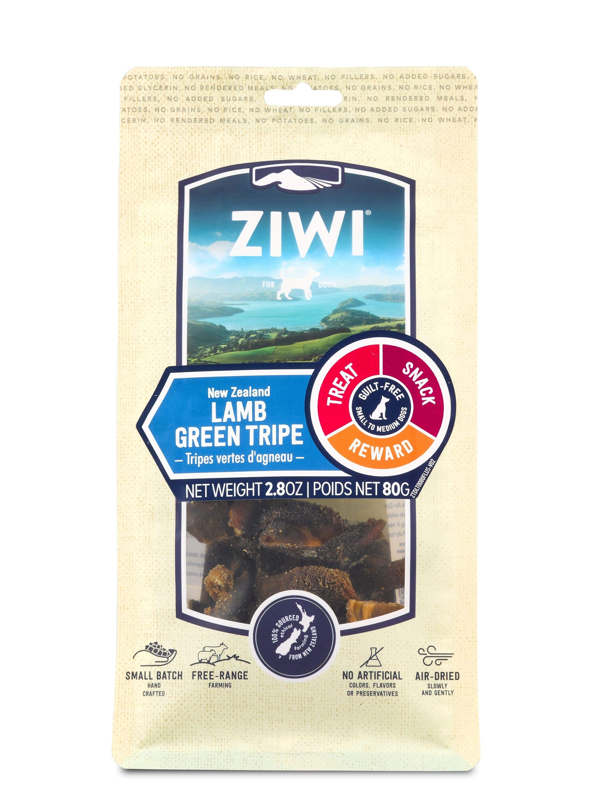 Ziwi Peak Treats Ziwi Dog Treat Lamb Green Tripe